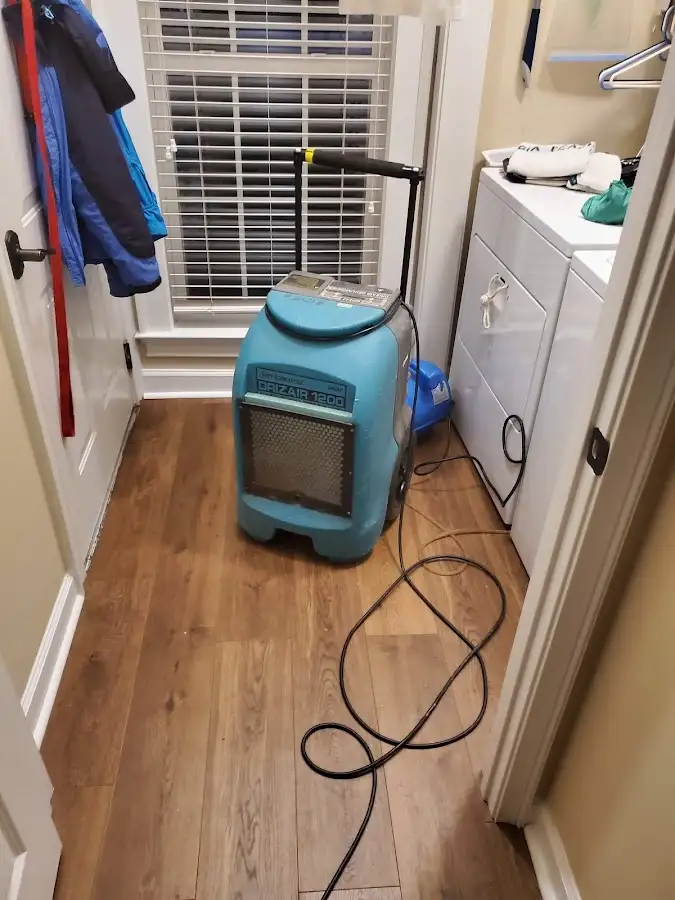 Commercial dehumidifier deployed for Flood Damage Cleanup in Lapeer